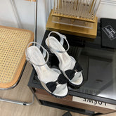 high slingbacks light gray lambskin